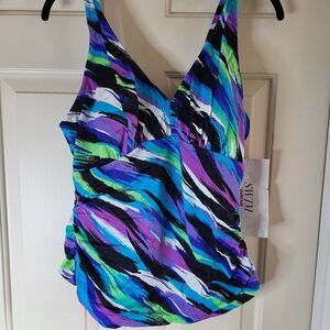 Avenue Multicolor V-Neck Camisole Tank Top